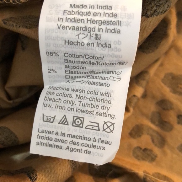 NWOT J Crew Animal Print Pullover Tunic Top Size Medium - Picture 7 of 7